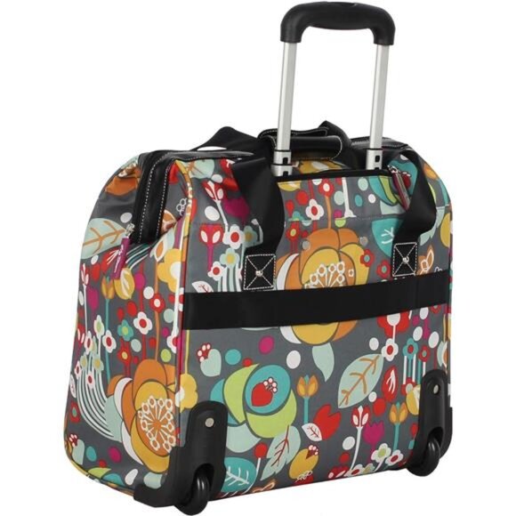 Lily Bloom Design Pattern Carry on Bag Wheeled Cabin Tote (Bliss) - Picture 3 of 6